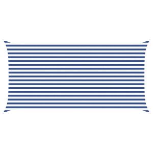 vidaXL P&acirc;nză de umbră Albastru și Alb 5 x 2,5 m 100% poliester Oxford