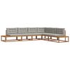 vidaXL Set de canapele de exterior 6 buc. Gri natural și deschis