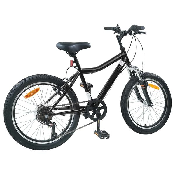 vidaXL Bicicletă pentru Copii 20 Inci 6-Speed pentru 6-11 ani Negru