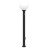 vidaXL St&acirc;lp luminos cu senzor și priză 120 cm negru IP44