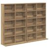 vidaXL Dulap pentru CD-uri 2 buc. Stejar Artizanal 65 x 23,5 x 97,5 cm