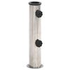 vidaXL Suport de umbrelă pentru st&acirc;lp de &Oslash;38/48 mm, argintiu, oțel