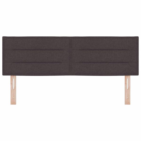 vidaXL Tăblie cap Altele cu headboard Maro &icirc;nchis 140 cm țesătură