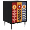 vidaXL Dulap de noapte ESSEN Stejar Negru 36 x 33 x 51 cm