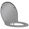vidaXL Capacul de toaletă Gri 47 x 37 x 4 cm Duroplast