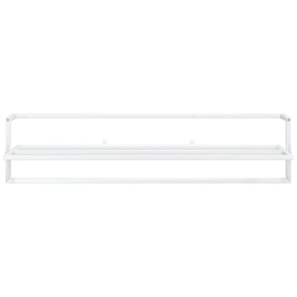 vidaXL Suport pentru prosoape, alb, 95x25x22 cm, fier