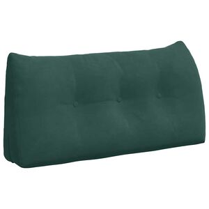 vidaXL Perna pentru spate Verde &icirc;nchis 100 x 24 x 50 cm Catifea