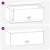 vidaXL Dulap de perete pentru garaj Negru 90 x 33 x 35 cm