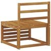 vidaXL Canapea Medie pentru Exterior Lemn Solid de Acacia natural