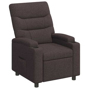 vidaXL Fotoliu recliner Maro &icirc;nchis 75 x 95 x 103 cm Țesătură
