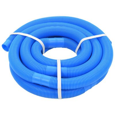 vidaXL Furtun de piscină cu cleme, albastru, 38 mm, 6 m
