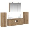 vidaXL Set de mobilier pentru baie 6 pcs Stejar Artizanal