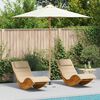 vidaXL Parasol de Grădină Alb crem &Oslash; 270 x 260 cm Bambus