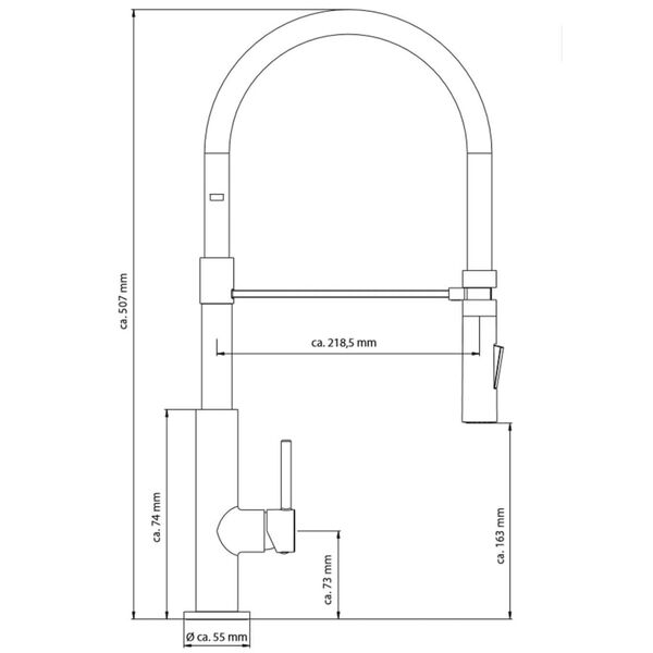 SCH&Uuml;TTE Baterie mixer de chiuvetă &bdquo;STILO&rdquo;, crom