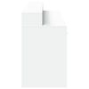 vidaXL Birou cu lumini LED, alb, 160x55x91 cm, lemn prelucrat