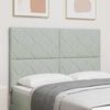 vidaXL Tăblie cap cu headboard Gri deschis 144 cm Catifea