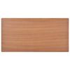 vidaXL Masă de bucătărie, maro, 120x60x73 cm, placaj solid și oțel