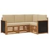 vidaXL Set de canapele de exterior 4 buc. Poliester
