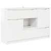 vidaXL Bufet Alb lucios 100 x 30 x 65,6 Lemn prelucrat