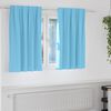 vidaXL Perdele Opaque cu Inel 2 pcs Albastru deschis 140 x 140 cm