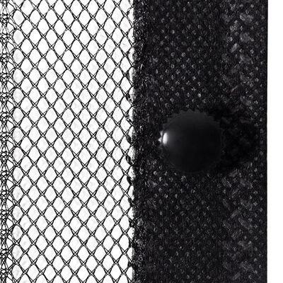 vidaXL Perdea de ușă anti-insecte cu magnet, 2 buc., negru, 210x90 cm
