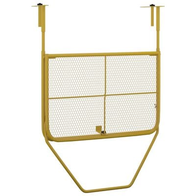 vidaXL Masă de balcon, auriu, 60x40 cm, oțel