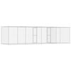 vidaXL Cușcă pentru câine Argintiu 600 x 200 x 200 cm Oțel Galvanizat