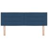 vidaXL Tăblie cap cu headboard albastru 160 cm Piele artificială