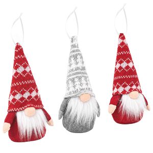 vidaXL Set de gnomi șezători 3 buc. Roșu și gri 10 x 18 cm Poliester