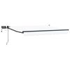 vidaXL Marchiză retractabilă manuală cu led-uri 3 x 2,5 m