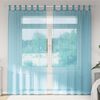 vidaXL Perdele Voile cu Bucle 2 buc Turcoaz 140x225 cm