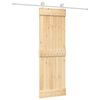vidaXL Ușă glisantă 70 x 210 cm Lemn de Pin Solid (Nefinisat)