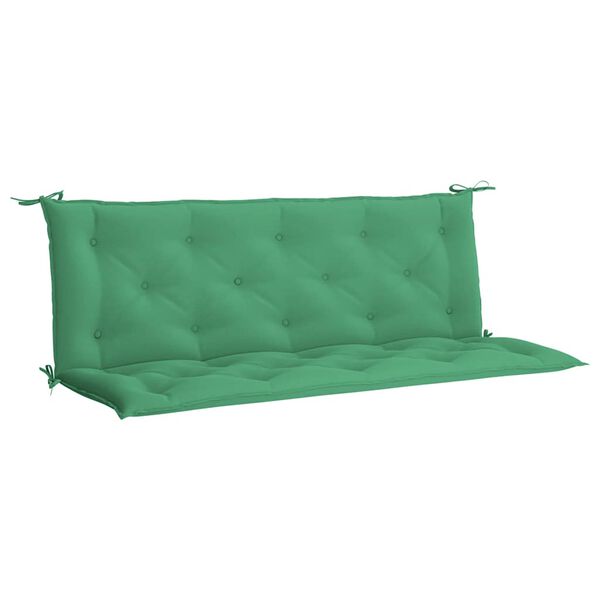 vidaXL Pernă bancă de grădină, verde, 150x(50+50)x7cm, material oxford