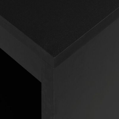 vidaXL Masă de bar cu raft, negru, 110 x 50 x 103 cm