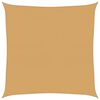 vidaXL P&acirc;nză parasolar, nisipiu, pătrat, 7 x 7 m, 160 g/m&sup2;, HDPE
