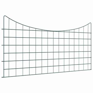 vidaXL Set gard pentru iaz 5 pcs Verde 100 x 50 cm Oțel