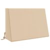 vidaXL Pernă de spate SOEST 100% Polyester Crem 60 x 20 x 40 cm