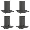 vidaXL Ancora rotundă de teren 4 pcs Antracit 15 x 15 x 15 cm Metal