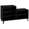 vidaXL Pantofar, negru, 102x36x60 cm, lemn compozit