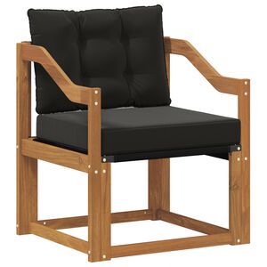 vidaXL Canapea de exterior Lemn solid de Acacia și Textilene natural
