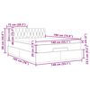 vidaXL Cadru de pat otoman cu saltea Gri deschis 140x190cm catifea