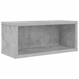 vidaXL Raft pentru depozitarea CD-urilor Gri Beton 40 x 17 x 17 cm