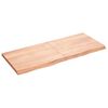 vidaXL Blat de masă maro 120x50x(2-4) cm, lemn masiv stejar tratat