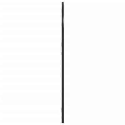 vidaXL Oglindă de perete, negru, 60x90 cm, arcuită, fier