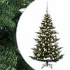 vidaXL Brad de Crăciun artificial cu glob 120 cm 150 LED-uri Alb cald