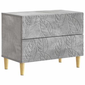 vidaXL Noptieră Gri Beton 62 x 34,5 x 48 cm Lemn prelucrat