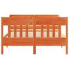 vidaXL Cadru pat fără saltea, maro ceruit, 160x200 cm, lemn masiv pin