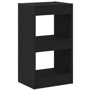 vidaXL Dulap pentru cărți Stejar Negru 40 x 30 x 71,5 cm Lemn compozit