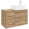 vidaXL Set de mobilier pentru baie 2 pcs Stejar Artizanal