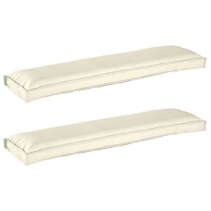 vidaXL Set de perne pentru palet 2 buc. Material Oxford Crem